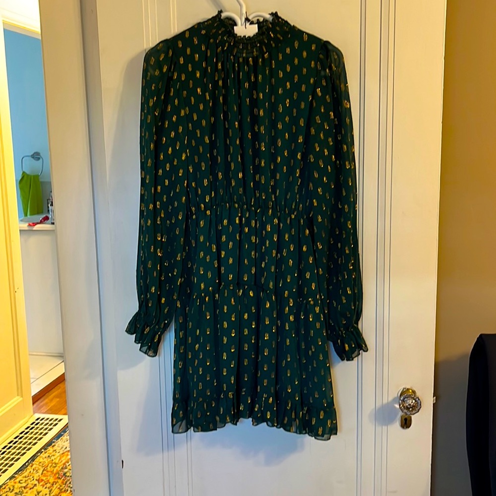 O.P.T dark green and gold sparkles